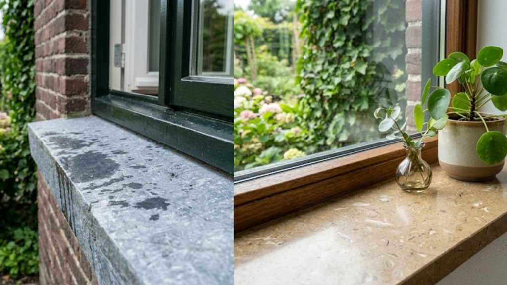 verschil tussen vensterbank en raamdorpel